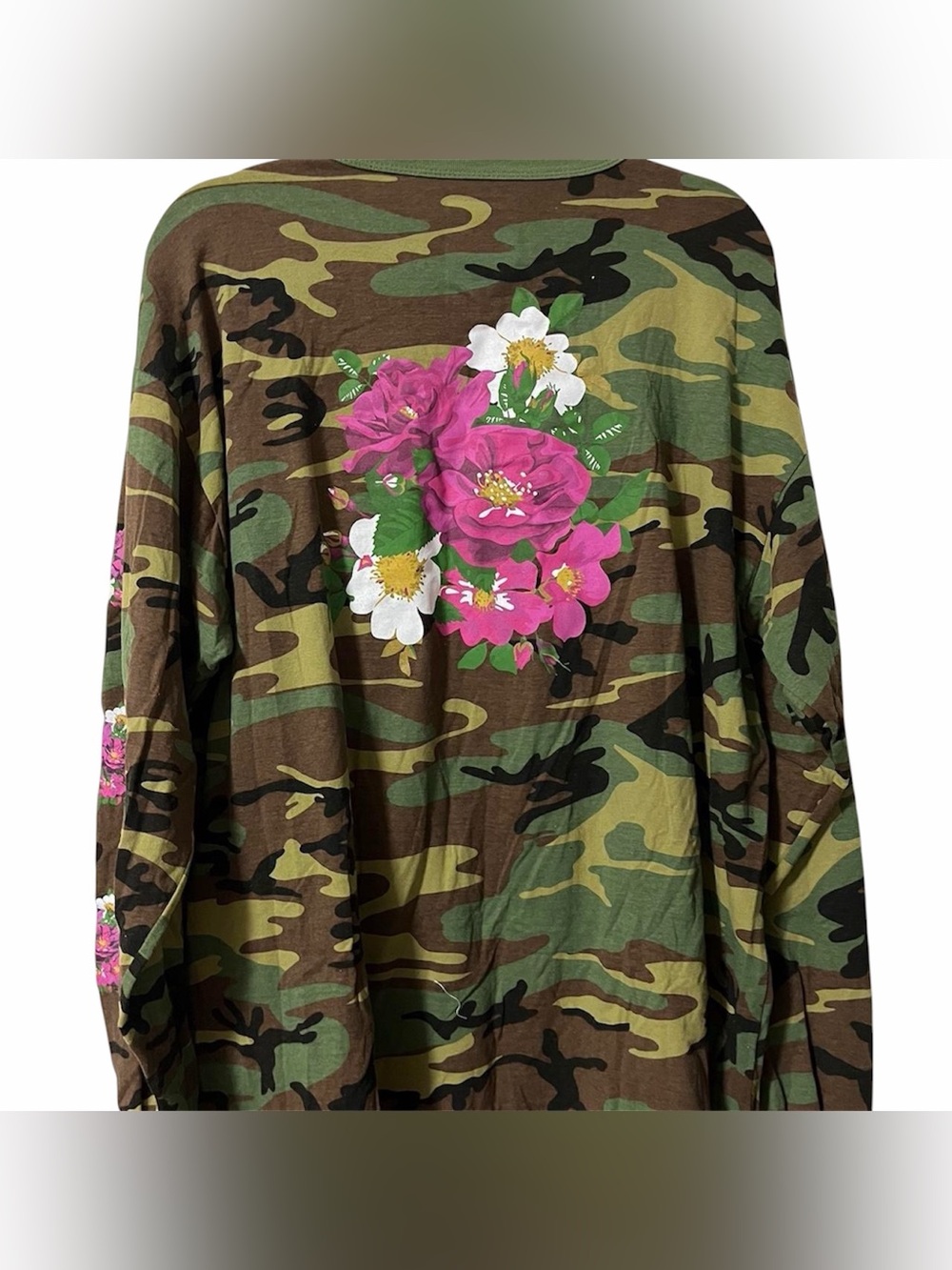 Asphalt Yacht Club Skater Long Sleeve Tshirt Tilly’s Size 2X Camo Floral Grunge
